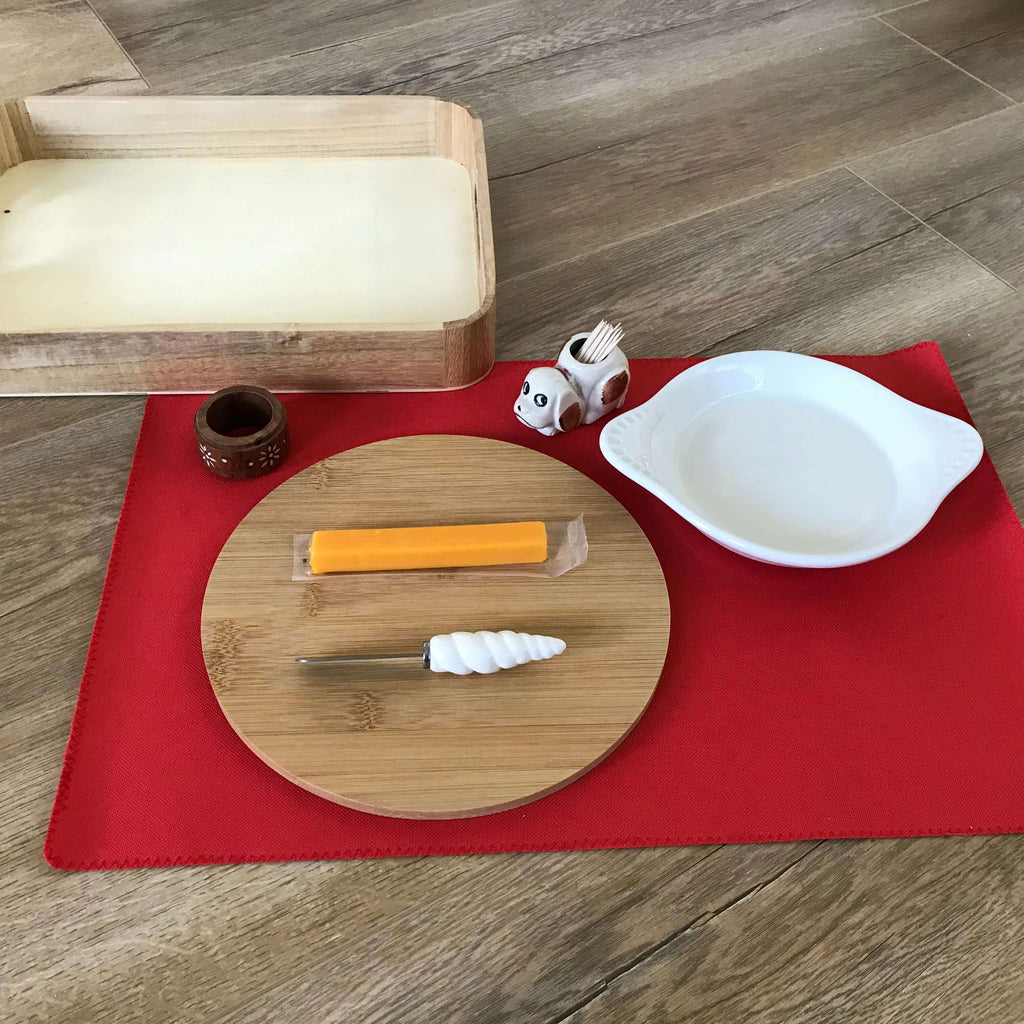Cutting Fruit and Cheese - Montessori Vero